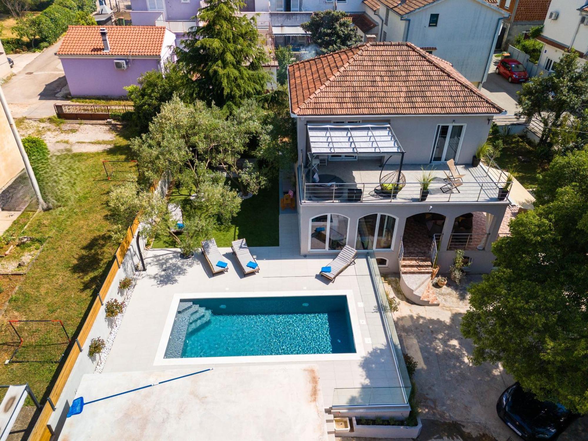 Villa B&D Zadar For The Complete Pleasure Of Vacation !Heated! Private Pool! Green Oasis In The Center Of Zadar, 100M From The Sea Exteriér fotografie